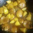 Semur jengkol, kentang pedas manis
