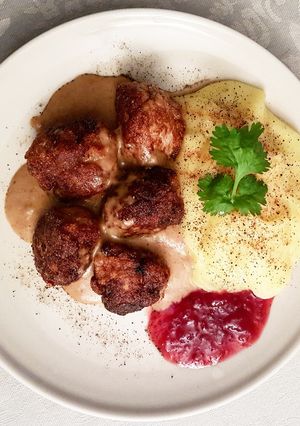 Una foto de Albóndigas suecas 🇸🇪