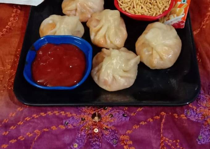 Simple Way to Prepare Mario Batali Steamed Veg Momos😋😋 kids favourite