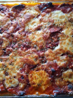 Una foto de Moussaka de pollo sin bechamel