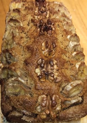 Una foto de Budín integral de banana y manzana