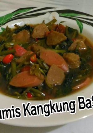 Foto resep Tumis Kangkung Baso