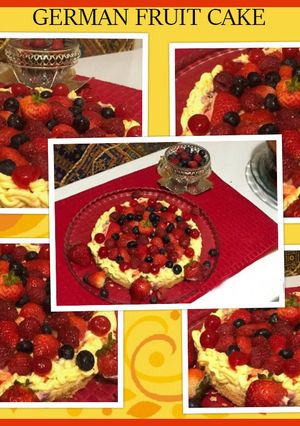 A picture of German fruit cake.