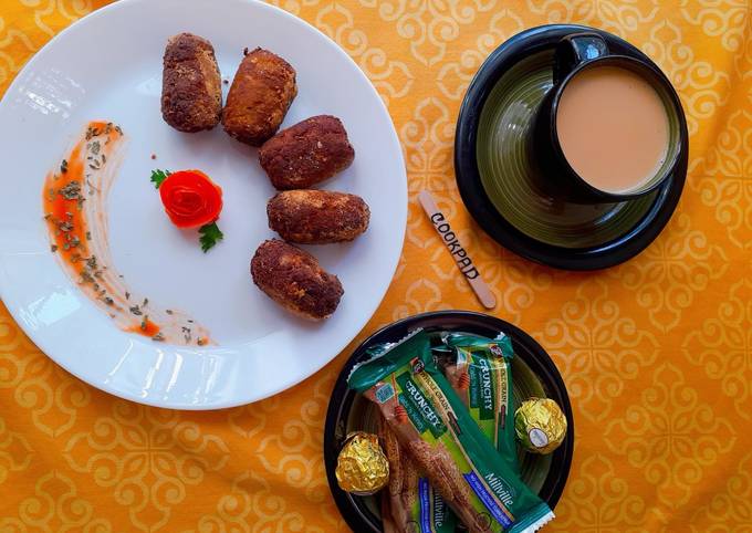 Recipe of Homemade Gola Kabab with Tea &amp; Snacks