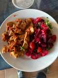 Gochujang Chicken with Beetroot Salad