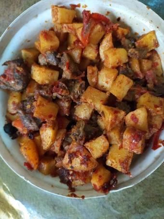 Langkah Mudah untuk Menyiapkan Resep Resep sambal ati kentang gampang yang Lezat Anti Ribet, Menggugah Selera