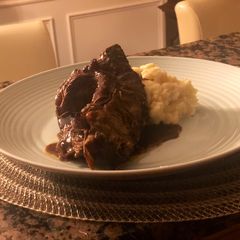 A picture of Lamb Chops w/ Whipped Garlic Mash.