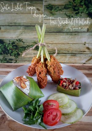 Foto resep Sate Lilit Tempe dengan Teri Sambal Matah