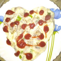 A picture of Omelette in Microwave No Oil Recipe.