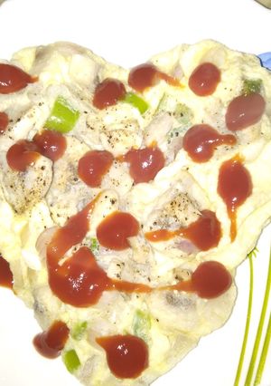 A picture of Omelette in Microwave No Oil Recipe.