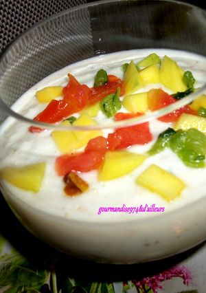 Une photo de SAUCE RAÏTA à la Mangue (sauce Indienne)