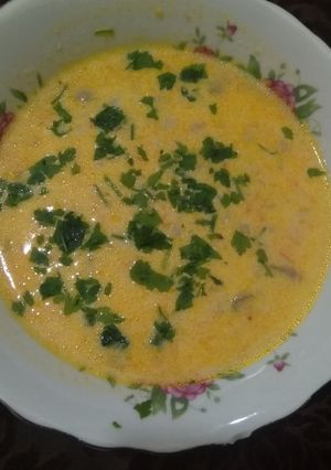 عکسی از دستور سوپ سفید