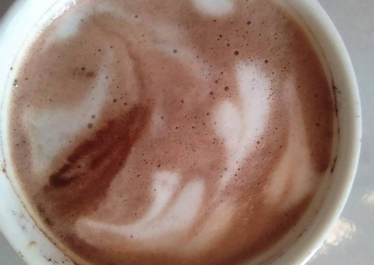 Hot choco latte by me