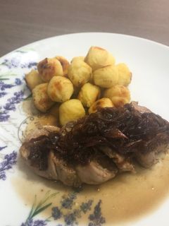 Una foto de Filete de cerdo agridulce