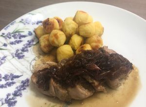 Una foto de Filete de cerdo agridulce