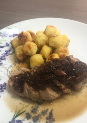 Una foto de Filete de cerdo agridulce