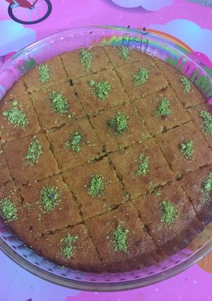 صورة لوصفة بسبوسه جوز الهند