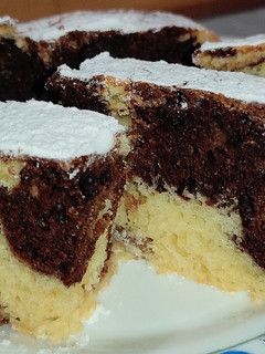 Φωτογραφία της συνταγής Δίχρωμο κέικ 🍰