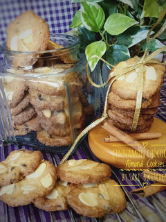 Foto resep Cinnamon Chocochips Almond Cookies