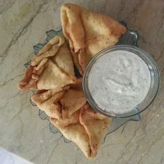 A picture of Alu ka samosy.