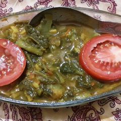 A picture of Khichyo Saag.