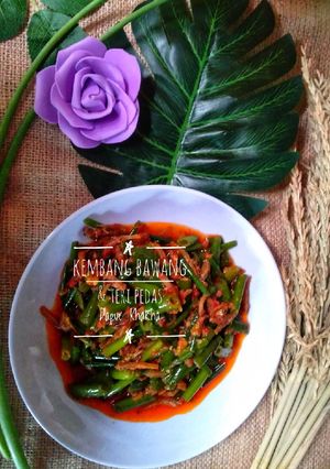 Foto resep Kembang bawang teri pedas