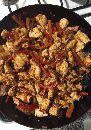 Una foto de Fajitas de pollo