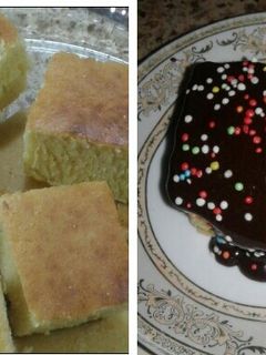 صورة لوصفة كيكه مع صوص الشوكولاته 🍰🍰