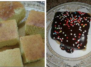 صورة لوصفة كيكه مع صوص الشوكولاته 🍰🍰
