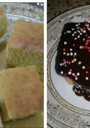 صورة لوصفة كيكه مع صوص الشوكولاته 🍰🍰