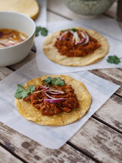 Una foto de Tacos de cochinita pibil