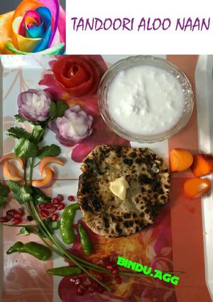 A picture of Tandoori aalu naan.
