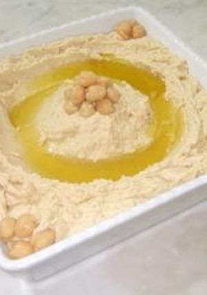 A picture of Homemade Hummus.