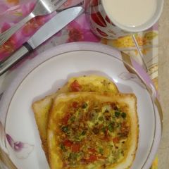 Cheese Bread Omelette A picture of Cheese Bread Omelette.