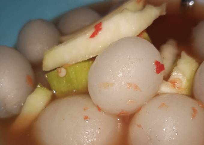 Langkah Mudah Masakan Resep Asinan rambutan plus mangga muda