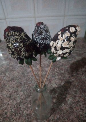 Une photo de Fraises au chocolat