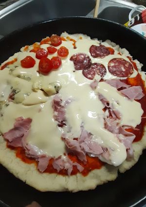 Una foto de Pizza sin gluten
