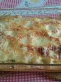 Lasanha de salmão com legumes