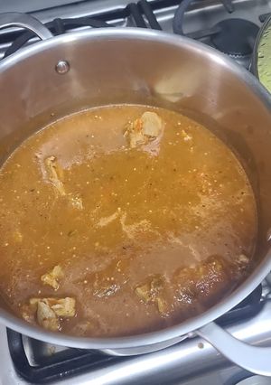 Una foto de Costillas de cerdo en salsa Morita