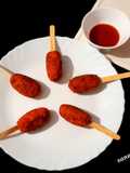 Hung Curd And Noodles Cheese Lollipop
