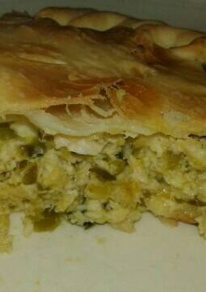 Una foto de "Tarta de pollo y zapallitos"