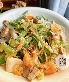 nộm rau muống thịt heo