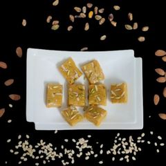 A picture of Besan burfi.