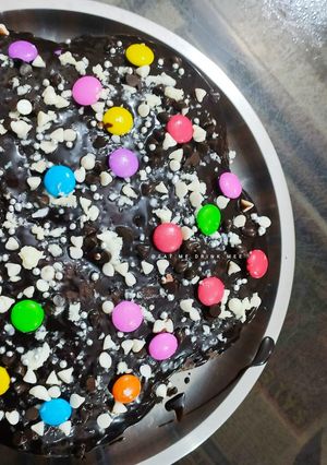 A picture of Chocolicious Walnut Cake (Eggless).