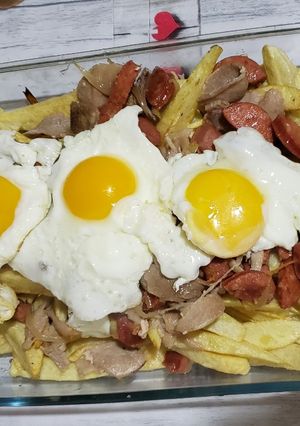 Una foto de Chorrillana casera con sazón de janny