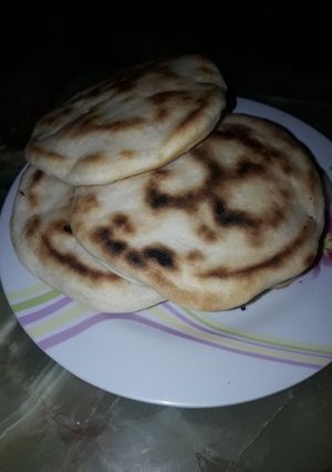 Una foto de Pan pita sin gluten en sartén