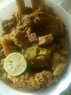 صورة لوصفة طبيخ باللحم