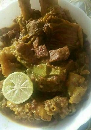 صورة لوصفة طبيخ باللحم