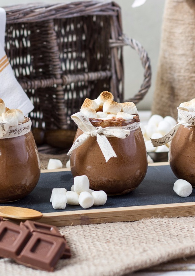 Una foto de Mousse de Chocolate al Caramelo y Marshmallow