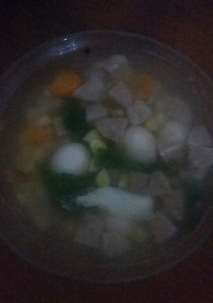 Foto resep Sup bakso telor puyuh..